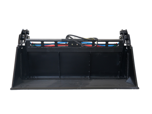 Construction Attachments 4 in 1 Skid Steer Low Profile Extended Bottom Bucket