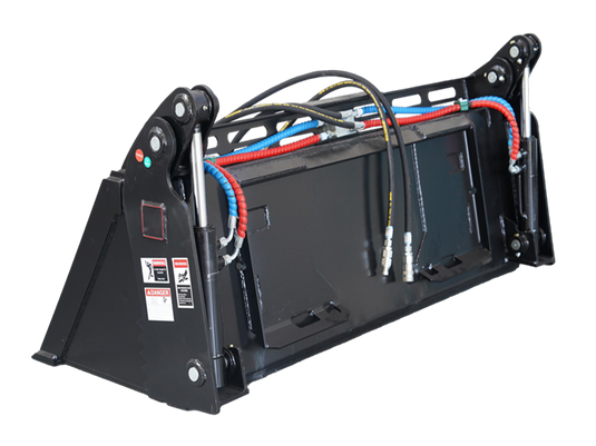 Construction Attachments 4 in 1 Skid Steer Low Profile Extended Bottom Bucket