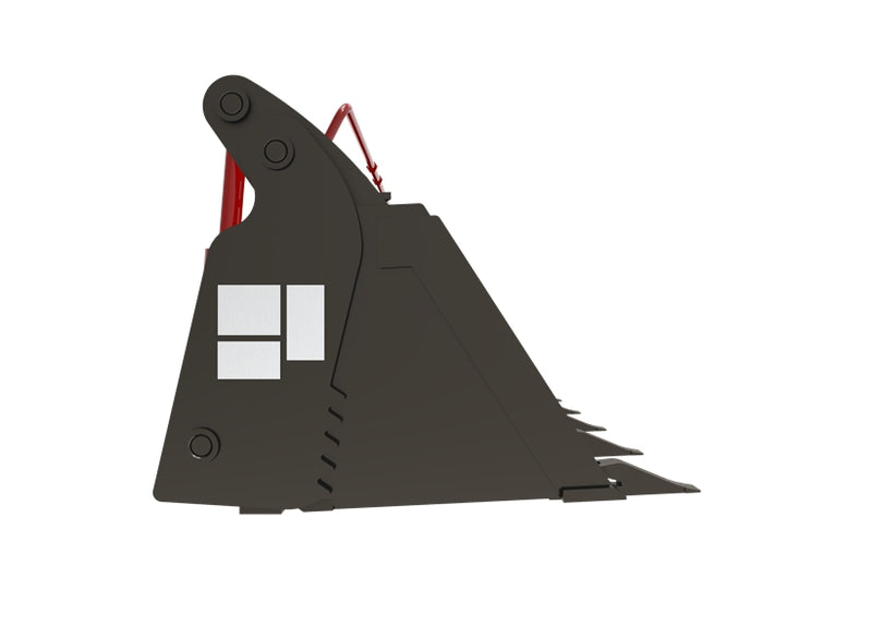 将图像加载到画廊查看器中，Skid Steer Attachments 4 in 1 Bucket with Teeth Low Profile Extended Bottom Bucket
