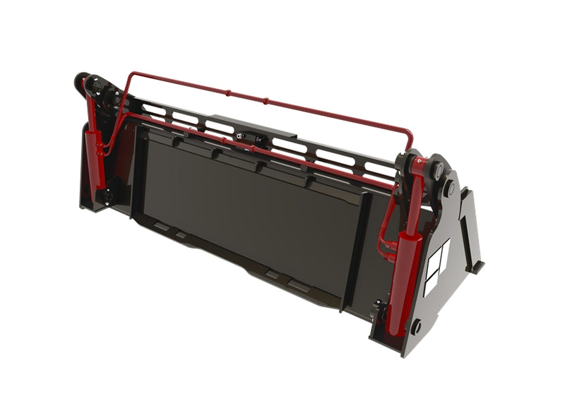 将图像加载到画廊查看器中，Skid Steer Attachments 4 in 1 Bucket with Teeth Low Profile Extended Bottom Bucket
