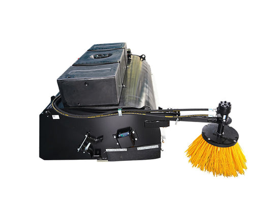 Skid Steer Box Broom Sweeper with Spraying