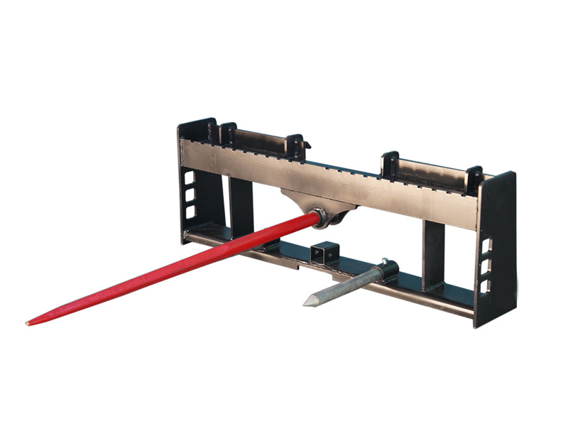将图像加载到画廊查看器中，Skid Steer 49" width Pallet Fork Attachment and 42" Hay Bale Spear for Skid Steer
