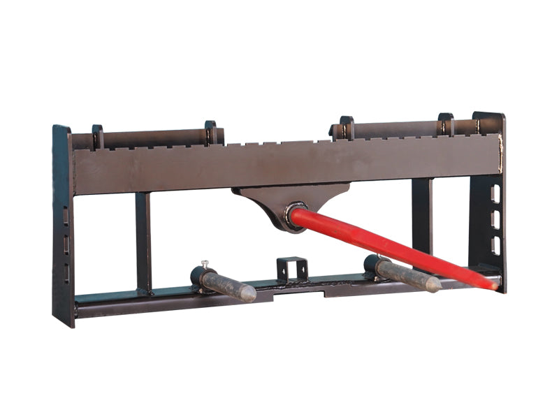 将图像加载到画廊查看器中，Skid Steer 49" width Pallet Fork Attachment and 42" Hay Bale Spear for Skid Steer
