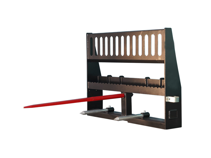 Załaduj obraz do przeglądarki galerii, Heavy Duty 5000lb Capacity 48" Pallet Fork Hay Bale Spear Skid Steer Quick Tach
