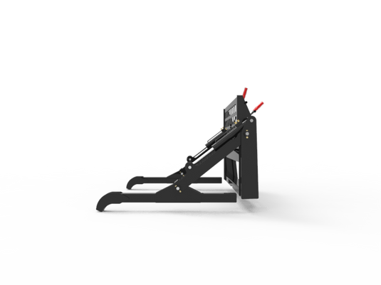 Skid Steer Loader Attachment Two-Cylinder Pipe Pallet Fork Grapple