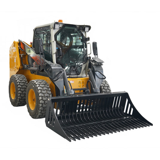 Construction Rock Bucket Attachment for Skid Steer Rake Bucket
