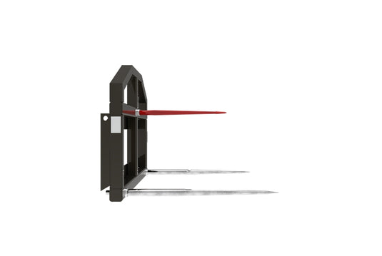 Round Bale Spike Frame 1000kg Capacity for Bobcat Skid Steer Quick Attach