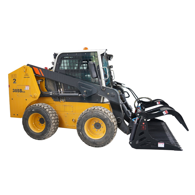 将图像加载到画廊查看器中，Skid Steer Rod Rock Grapple Bucket
