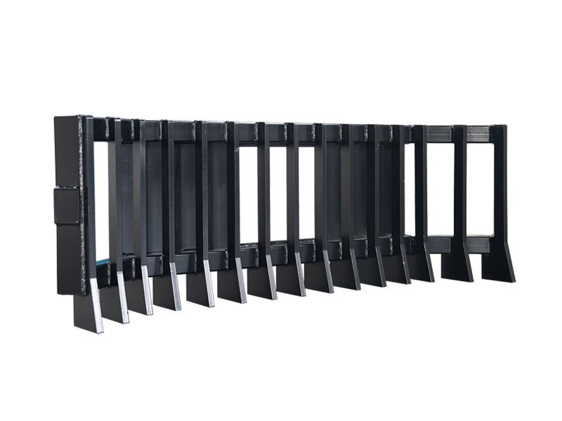 Carregue imagem no visualizador da galeriaHeavy Duty Skid Steer Push Stick Rake Attachment
