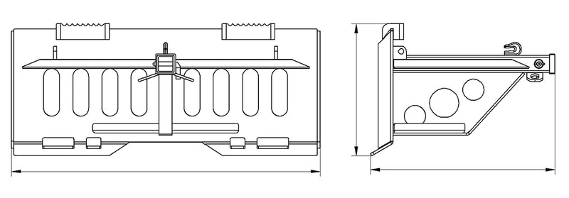 将图像加载到画廊查看器中，Skid Steer Quick Tach Utility Hitch
