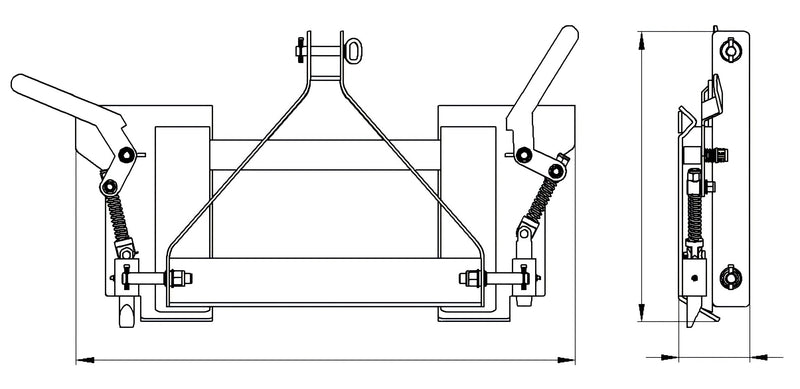 将图像加载到画廊查看器中，Quick Attach Adapter 3 Point to Skid Steer
