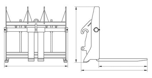 Construction Pallet Forks T-CUF