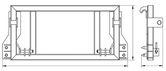 Tractor John Deere to Global Euro Loader Adapter – Quick Attach Conversion
