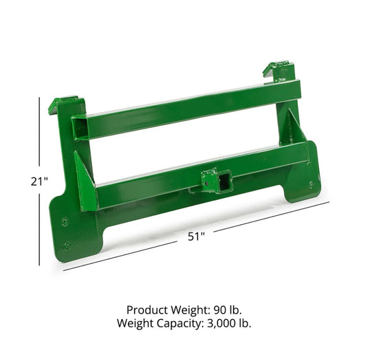 Receiver Mount Plate Attachment Fits John Deere