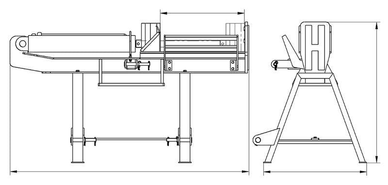 将图像加载到画廊查看器中，3 Point Linkage Log Splitter, Heavy Duty Log Splitter
