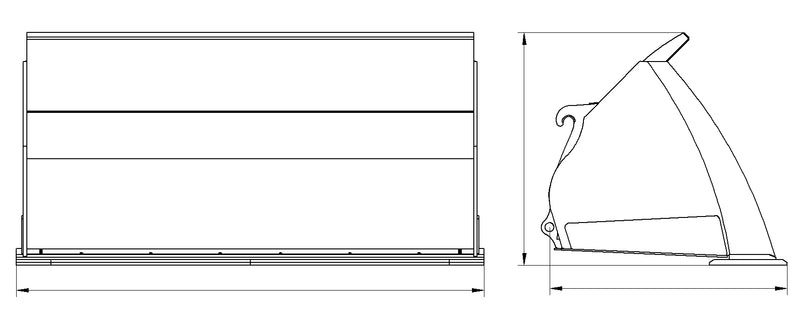 将图像加载到画廊查看器中，Loader Bucket Straight Edge T-LSB
