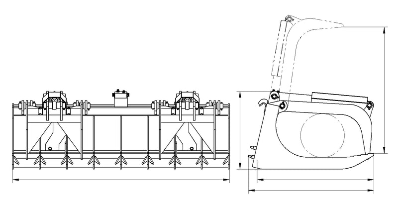 Load image into Gallery viewer, Economy Grapple Bucket Attachment Fits John Deere Tractors
