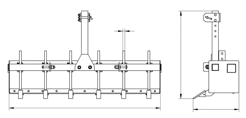 ギャラリービューアに画像をロードする, Heavy-Duty Box Blade Scraper for Cat-0 &amp; Cat 1 Tractors
