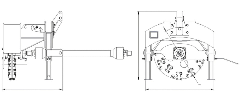 Load image into Gallery viewer, 3-Point PTO Stump Grinder for 15-45HP Tractor

