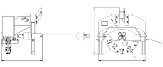 3-Point PTO Stump Grinder for 15-45HP Tractor
