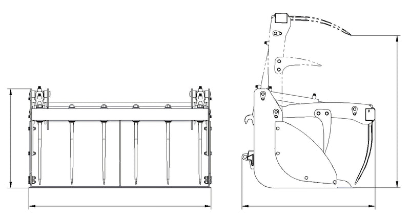 Załaduj obraz do przeglądarki galerii, Crocodile Shovel,Silage Stack,Silage Unloading Shovel Bucket
