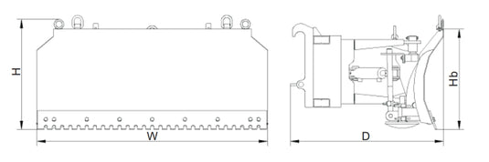 Tractor Mounted Global Euro Hydraulic Snowplow Blade for Sale T-SPE