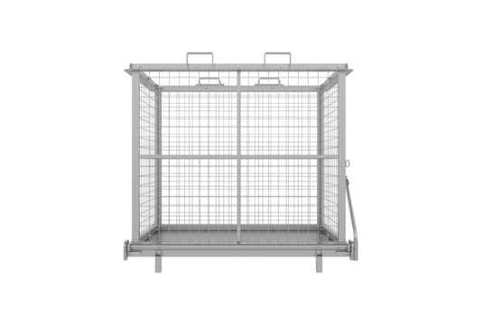 Drop Bottom Bin With Mesh Sides