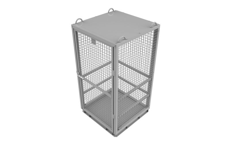 Indlæs billede i Gallery Viewer, Galvanized Cylinder Storage Cage With Manual Close Single Door
