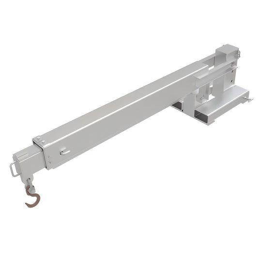 Adjustable Hoist Pivoting Forklift Jib Boom Crane 6000lb Lift Capacity